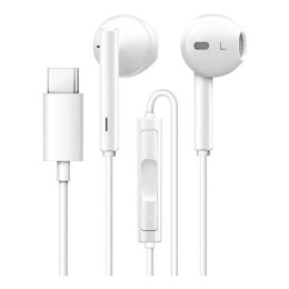 Słuchawki przewodowe douszne USB C Huawei CM33 bulk białe