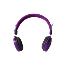 Słuchawki przewodowe nauszne Jack 3,5 mm Art AP-60C fioletowe