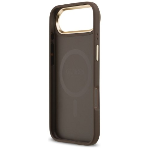 GUESS futerał do IPHONE 17 Air kompatybilny z MagSafe GUHMP17MP4MSEGCW (PU 4G W/ Classic) brązowy