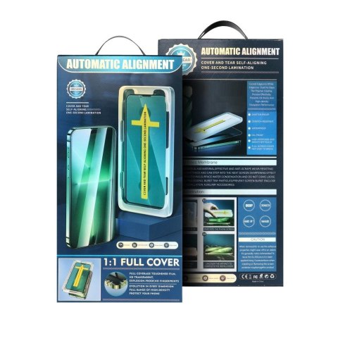 5D Full Glue Tempered Glass - do iPhone 13 / 13 Pro / 14 czarny + aplikator