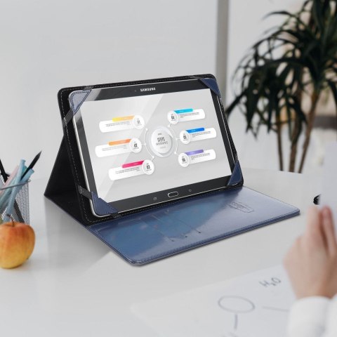 BLUN uniwersalny futerał na tablet 10" (UNT) niebieski