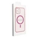 Futerał do iPhone 16 PRO MAX Clear Mag Cover (STR / CAMERA PROTECTION) zgodny z MagSafe różowy glitter