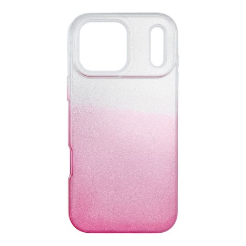 Futerał do iPhone 17 PRO MAX Shining transparentny różowy