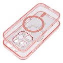 Futerał do Samsung S25 ULTRA Clear Mag Cover (STR) zgodny z MagSafe różowy glitter