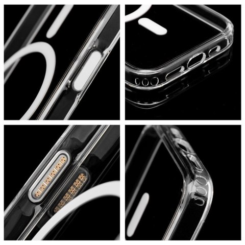 Futerał do Samsung S26 Clear Mag Cover Elite (STR / NIEŻÓŁKNĄCY) zgodny z MagSafe transparentny