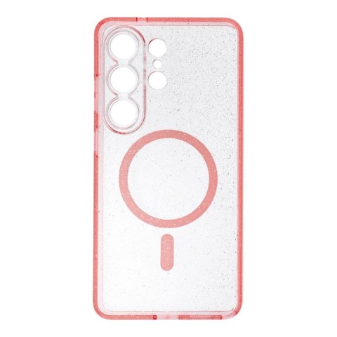 Futerał do Samsung S26 ULTRA Clear Mag Cover (STR / CAMERA PROTECTION) zgodny z MagSafe różówyglitter