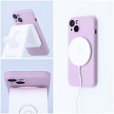 Futerał SILICONE MAG COVER (big hole) kompatybilny z MagSafe do IPHONE 17 różowy