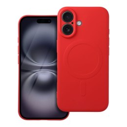 Futerał SILICONE MAG COVER kompatybilny z MagSafe do IPHONE 16 czerwony