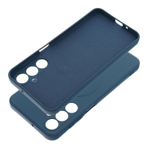 Futerał SILICONE MAG COVER kompatybilny z MagSafe do SAMSUNG A16 5G / A16 4G niebieski