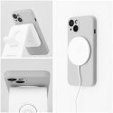 Futerał SILICONE MAG COVER kompatybilny z MagSafe do SAMSUNG A37 tytanowy szary