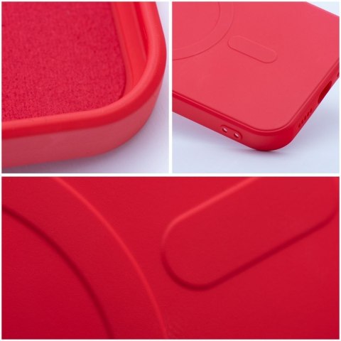 Futerał SILICONE MAG COVER kompatybilny z MagSafe do SAMSUNG S26 Plus czerwony