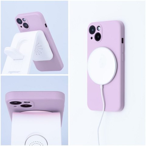 Futerał SILICONE MAG COVER kompatybilny z MagSafe do SAMSUNG S26 Plus różowy