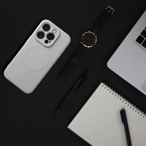 Futerał SILICONE MAG COVER kompatybilny z MagSafe do SAMSUNG S26 tytanowy szary