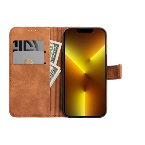 Kabura TENDER Book do SAMSUNG A06 brązowy