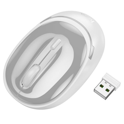 Myszka bezprzewodowa Hoco 2,4G 1600 dpi GM34 szaro biała
