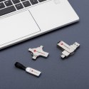 Pendrive 16GB USB 3.2 Gen 1 (USB A / USB C / Lightning / Micro USB) Forcell F-Data Metal Quad srebrny