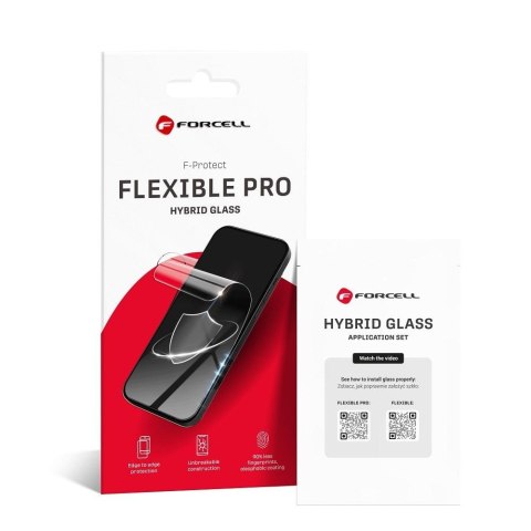 Szkło hybrydowe do iPhone 17 AIR Forcell Flexible 5D czarne
