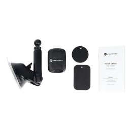 Uchwyt na telefon do samochodu magnetyczny Forcell F-Grip Carbon H-CT327 do szyby / deski czarny