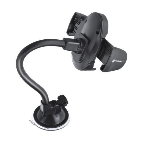 Uchwyt na telefon do samochodu uniwersalny Forcell F-Grip Oval 27 cm do szyby / deski / kratki czarny