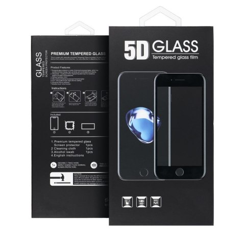 5D Full Glue Tempered Glass - do Motorola G13 / G23 / G53 czarny