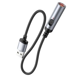Adapter USB A do zapalniczka samochodowa Hoco 0,3 m UA30 czarny