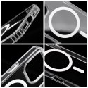Etui na iPhone 12 / 12 PRO Drop Glue Colorful Ring Mag Cover zgodny z MagSafe białe