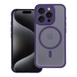 Futerał do iPhone 12 Full Matte Mag Cover zgodny z MagSafe fioletowy