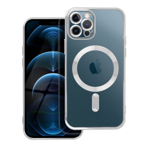 Futerał do iPhone 12 PRO Electro Mag Cover zgodny z MagSafe srebrny