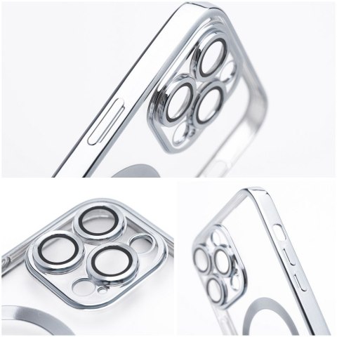 Futerał do iPhone 12 PRO Electro Mag Cover zgodny z MagSafe srebrny