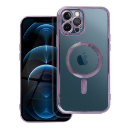 Futerał do iPhone 12 PRO MAX Electro Mag Cover zgodny z MagSafe fioletowy