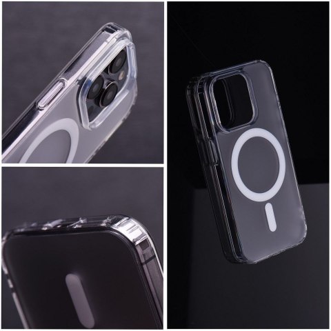 Futerał do iPhone 14 PLUS Frost Mag Cover zgodny z MagSafe transparentny zmrożony