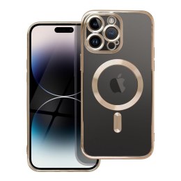 Futerał do iPhone 14 PRO MAX Electro Mag Cover zgodny z MagSafe złoty