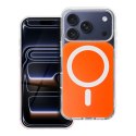 Futerał do iPhone 15 PRO MAX Clear Fusion Mag Cover zgodny z MagSafe hermes orange