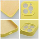 Futerał do iPhone 15 PRO MAX Silicone 2mm żółty