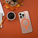 Futerał do iPhone 15 PRO Simply zgodny z MagSafe tytanowy pustynny
