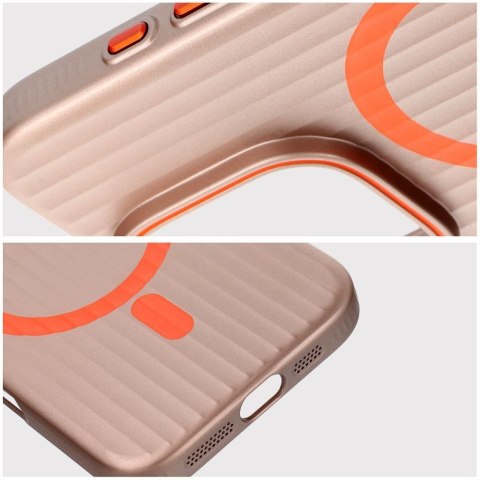Futerał do iPhone 15 PRO Simply zgodny z MagSafe tytanowy pustynny
