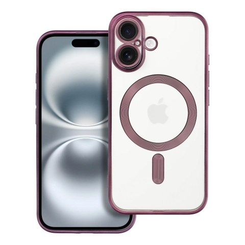 Futerał do iPhone 16 Electro Mag Cover zgodny z MagSafe fioletowy