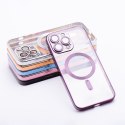 Futerał do iPhone 16 Electro Mag Cover zgodny z MagSafe fioletowy