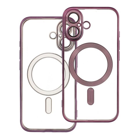 Futerał do iPhone 16 Electro Mag Cover zgodny z MagSafe fioletowy