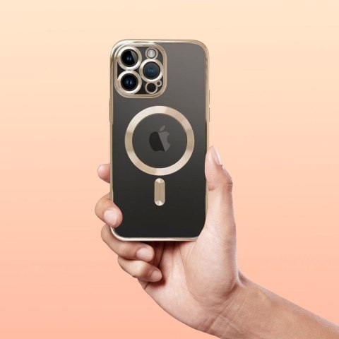 Futerał do iPhone 16 Electro Mag Cover zgodny z MagSafe złoty