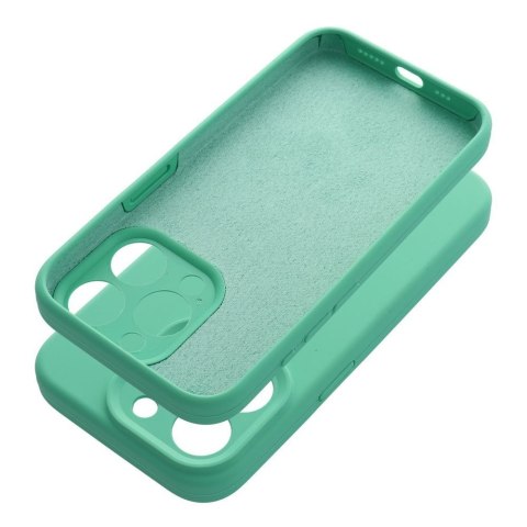 Futerał do iPhone 16 PLUS Silicone 2mm miętowy