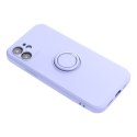 Futerał do iPhone 16 PLUS Silicone Ring fioletowy