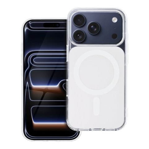 Futerał do iPhone 16 PRO Clear Fusion Mag Cover zgodny z MagSafe biały
