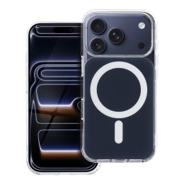 Futerał do iPhone 16 PRO Clear Fusion Mag Cover zgodny z MagSafe granatowy