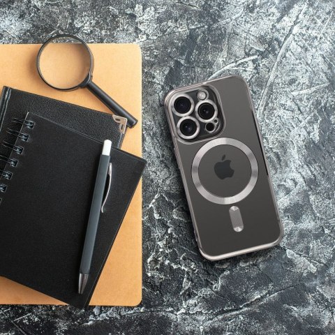 Futerał do iPhone 16 PRO Electro Mag Cover zgodny z MagSafe tytanowy szary