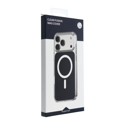Futerał do iPhone 16 PRO MAX Clear Fusion Mag Cover zgodny z MagSafe granatowy