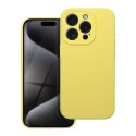 Futerał do iPhone 16 PRO Silicone 2mm żółty