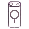 Futerał do iPhone 17 AIR Electro Mag Cover zgodny z MagSafe fioletowy
