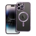 Futerał do iPhone 17 AIR Electro Mag Cover zgodny z MagSafe fioletowy