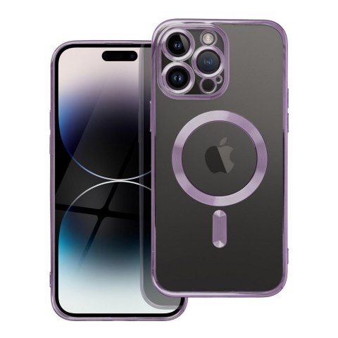 Futerał do iPhone 17 AIR Electro Mag Cover zgodny z MagSafe fioletowy